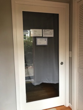 Glass door to our office - NO guest access