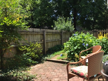 Chairs have been replaced but pic shows terrace area with summer hydrangea blooming Chairs have been replaced but pic shows terrace area with summer hydrangea blooming
